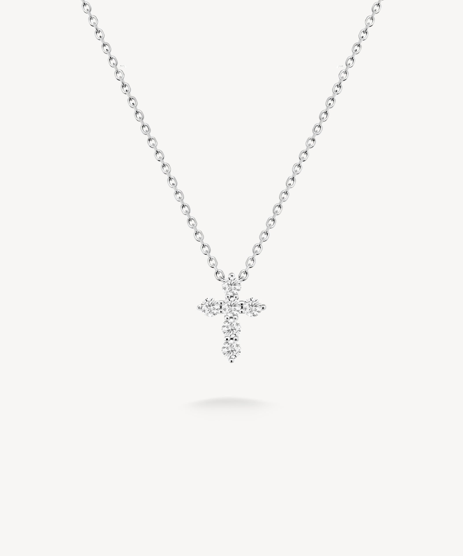 Mini Cross Diamond Necklace