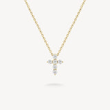 Mini Cross Diamond Necklace