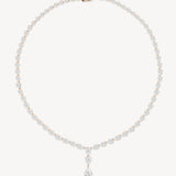 Graduated Pear Drop Diamond Necklace