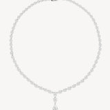Graduated Pear Drop Diamond Necklace