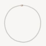 20.00 CTW Round Cut Tennis Necklace in Three-Prong Setting
