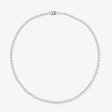 20.00 CTW Round Cut Tennis Necklace in Three-Prong Setting