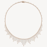 Graduated Diamond Fringe Necklace