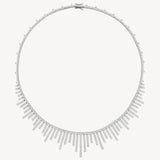 Graduated Diamond Fringe Necklace
