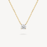 Round Cut Diamond Solitaire Necklace