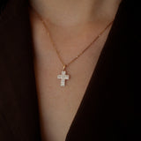 Cross Diamond Pavé Pendant