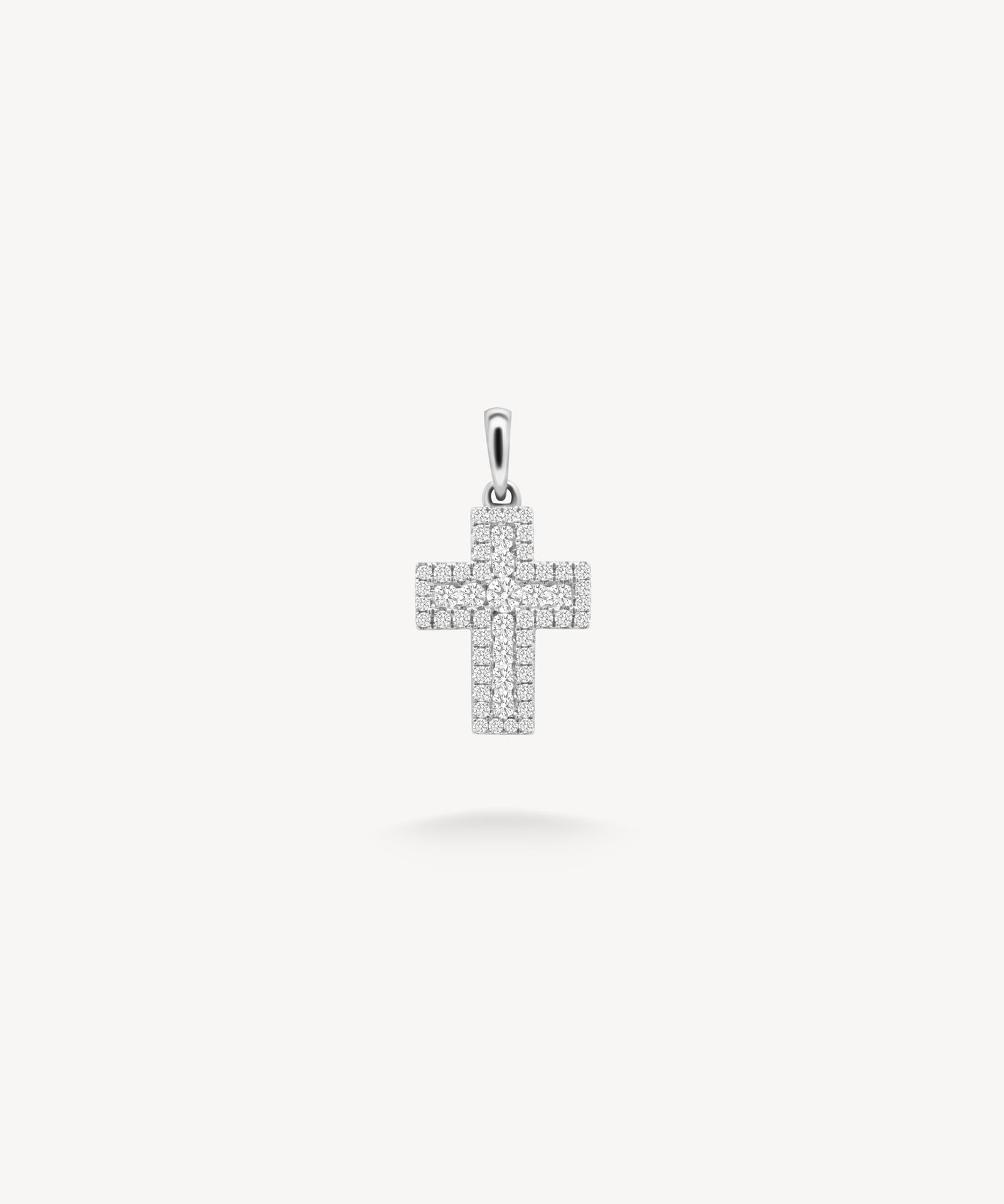 Cross Diamond Pavé Pendant