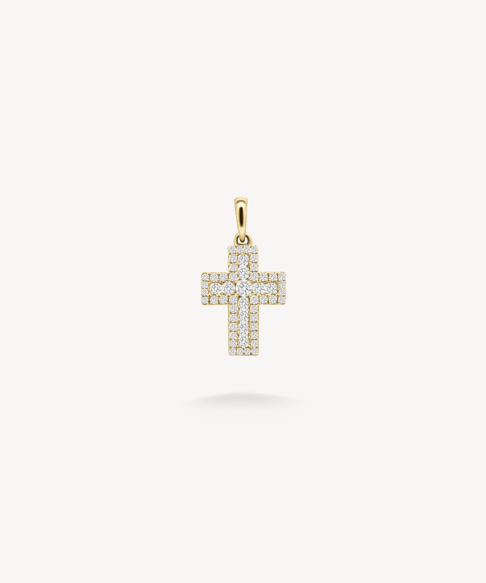 Cross Diamond Pavé Pendant