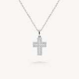 Cross Diamond Pavé Necklace