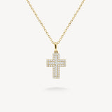 Cross Diamond Pavé Necklace