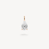 Pear Cut Diamond Solitaire Pendant