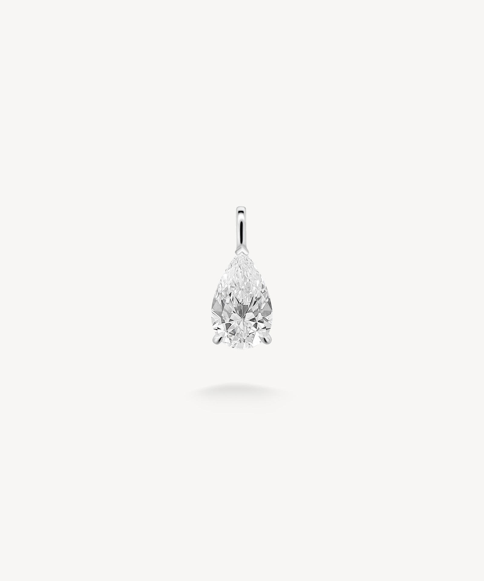 Pear Cut Diamond Solitaire Pendant