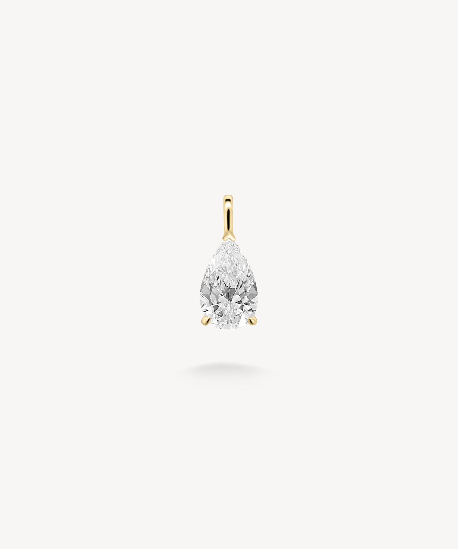 Pear Cut Diamond Solitaire Pendant