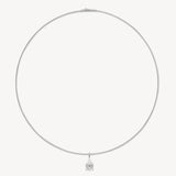 Pear Cut Diamond Solitaire Collar Necklace