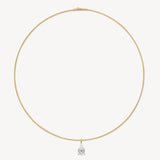 Pear Cut Diamond Solitaire Collar Necklace