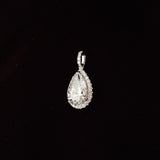 Pear Cut Diamond Halo Pendant