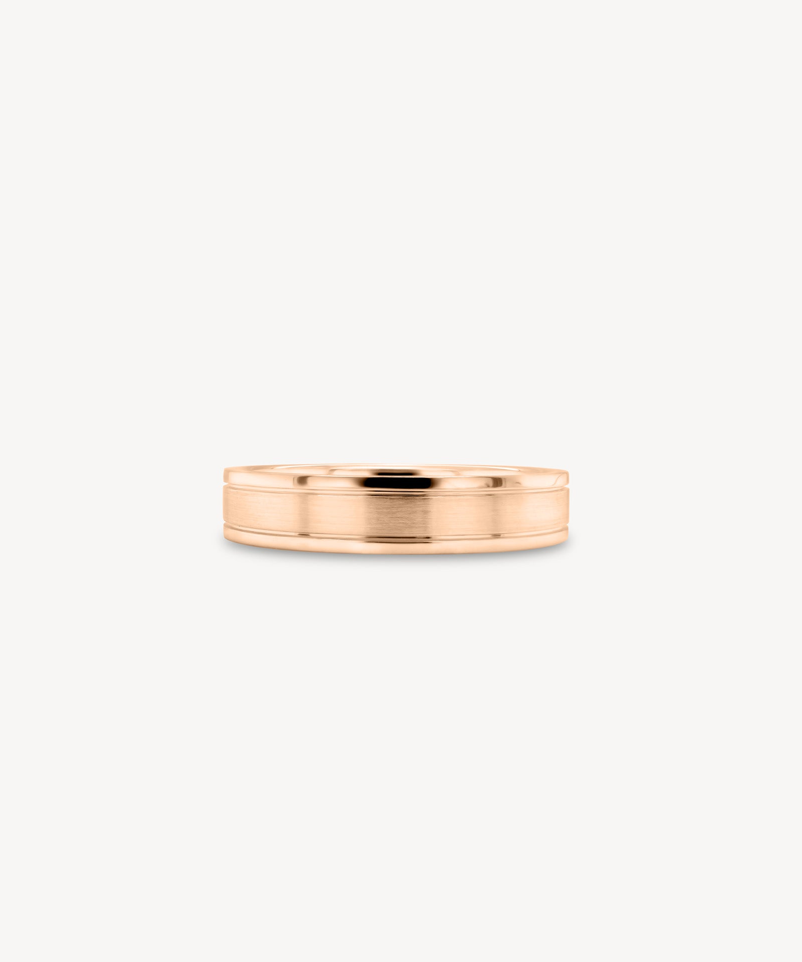 Matte Gold Twin Line Ring
