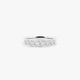 Round Cut Diamond Half Eternity Ring in Channel Setting