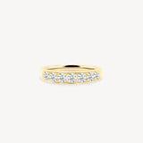 Round Cut Diamond Half Eternity Ring in Channel Setting