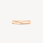 Spiral gold ring in rose gold