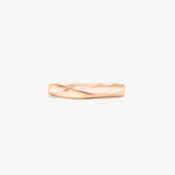 Spiral gold ring in rose gold