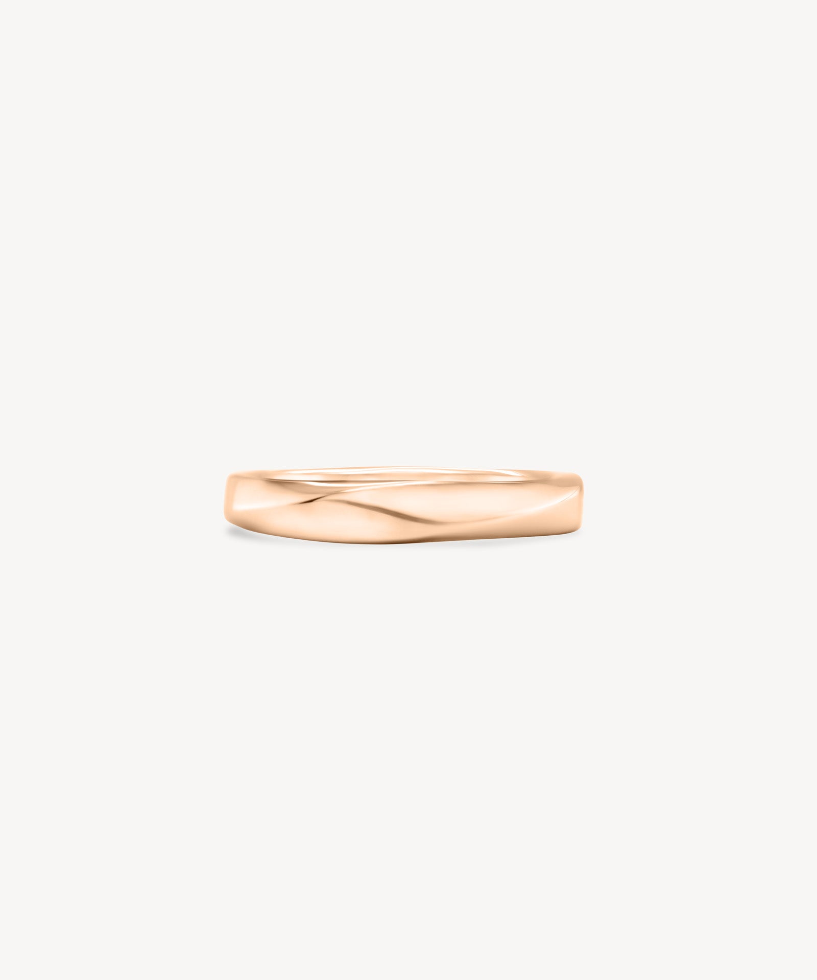 Spiral gold ring in rose gold