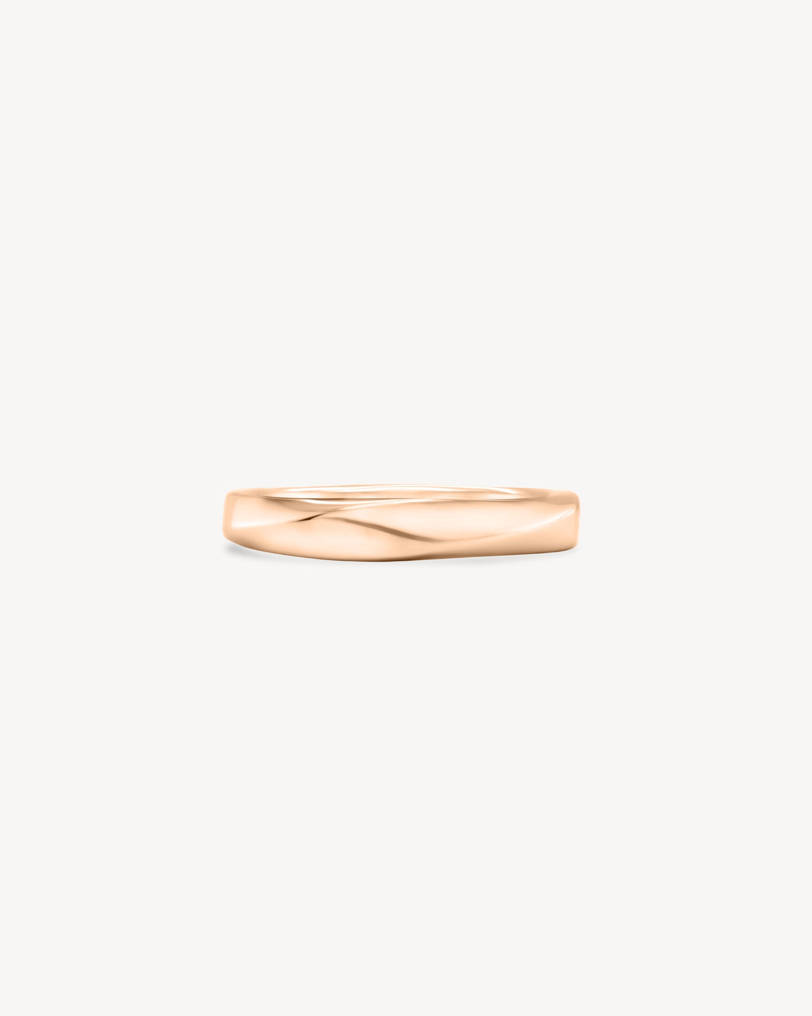 Spiral gold ring in rose gold