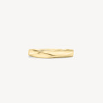 Spiral gold ring in yellow gold