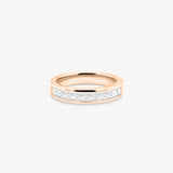 Princess Cut Diamond Half Eternity Ring in Channel Setting