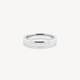 Princess Cut Diamond Half Eternity Ring in Channel Setting