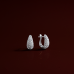 diamond teardrop earrings in 18k white gold