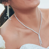 Diamond Y Drop Necklace