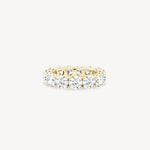 tinxx 18K yellow gold lab grown diamond ring on a white background