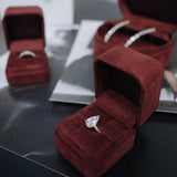 Pear Cut Solitaire Ring in Knife Edge Setting